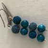 Blue lava & ceramic beads interspersed with silver
