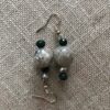 Grey patterned beads with faceted bead trim