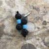 Black lava and turquoise beads