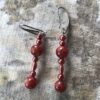 Red agate and other small red beads